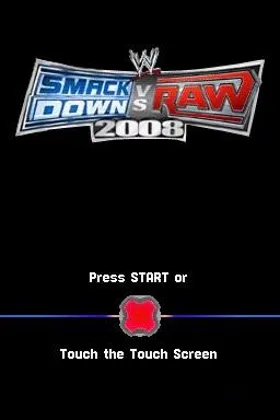 WWE SmackDown vs Raw 2008 featuring ECW (USA) screen shot title